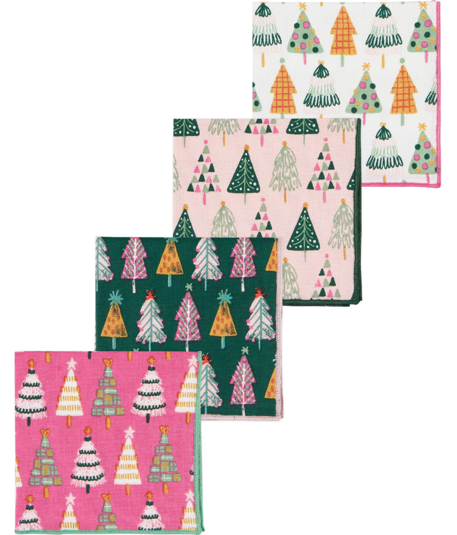 Glitzmas Cotton Cocktail Napkins