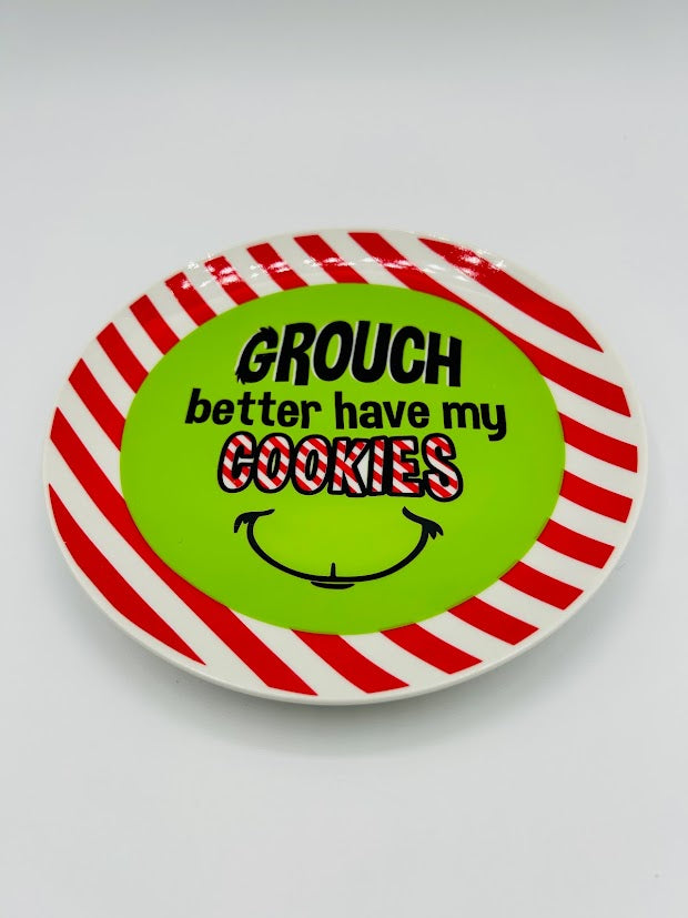 Grinch Cookie Plate