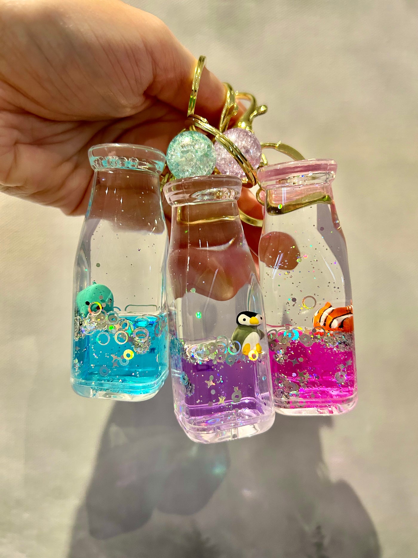 Creature-In-A-Bottle Keychain