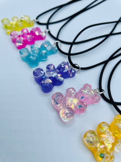 Mystery Glitter Gummy Bear Necklace