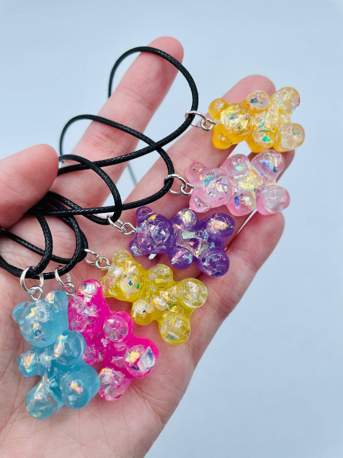 Mystery Glitter Gummy Bear Necklace