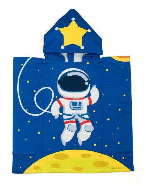 Children's Hooded Astronaut Towel