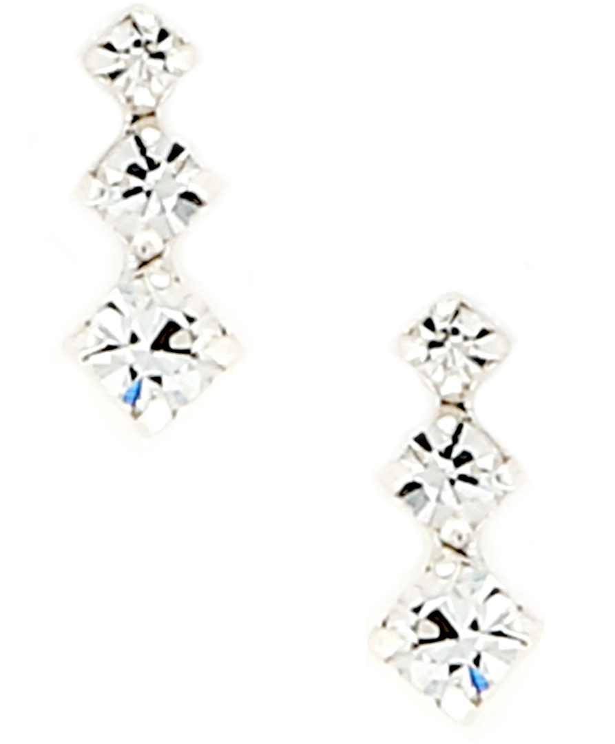 Card Earrings - Engaged 10mm Stone