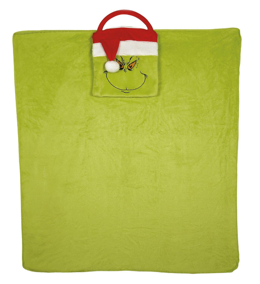 Santa Grinch Snow Throw