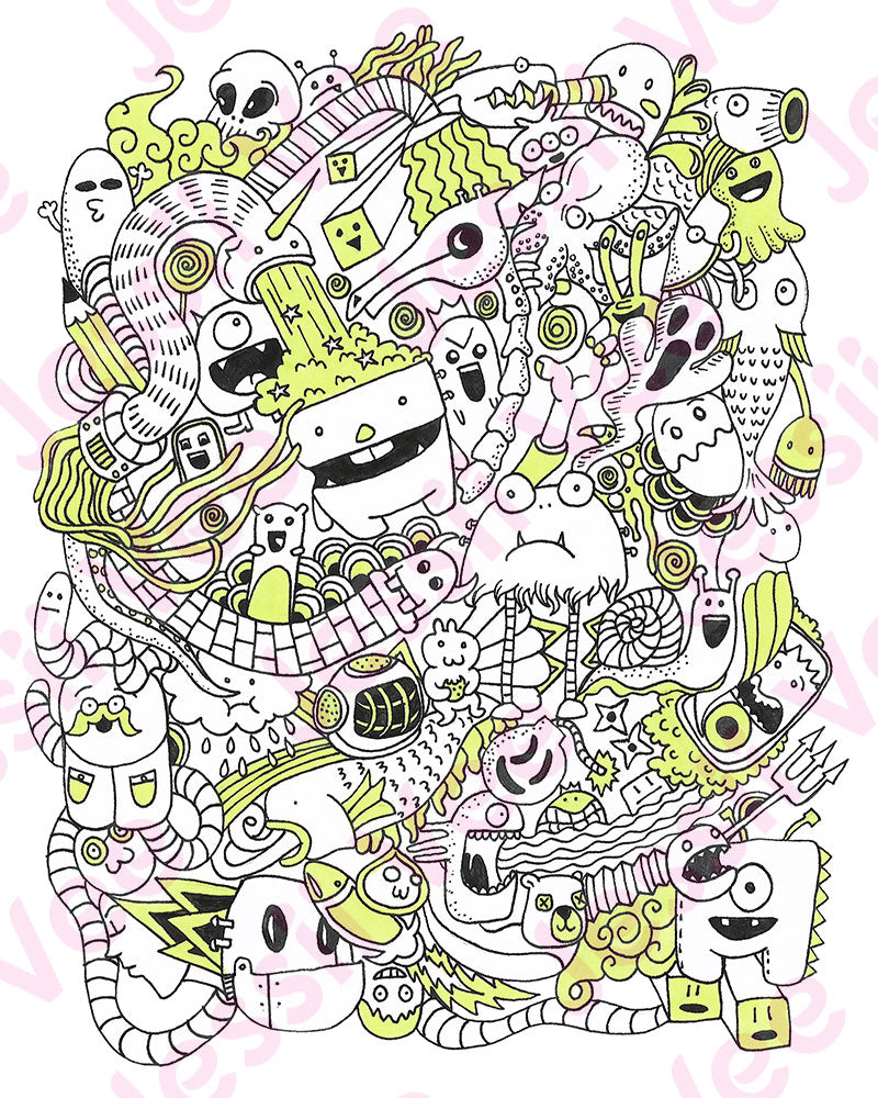 Crazy Doodles - Ink & Marker
