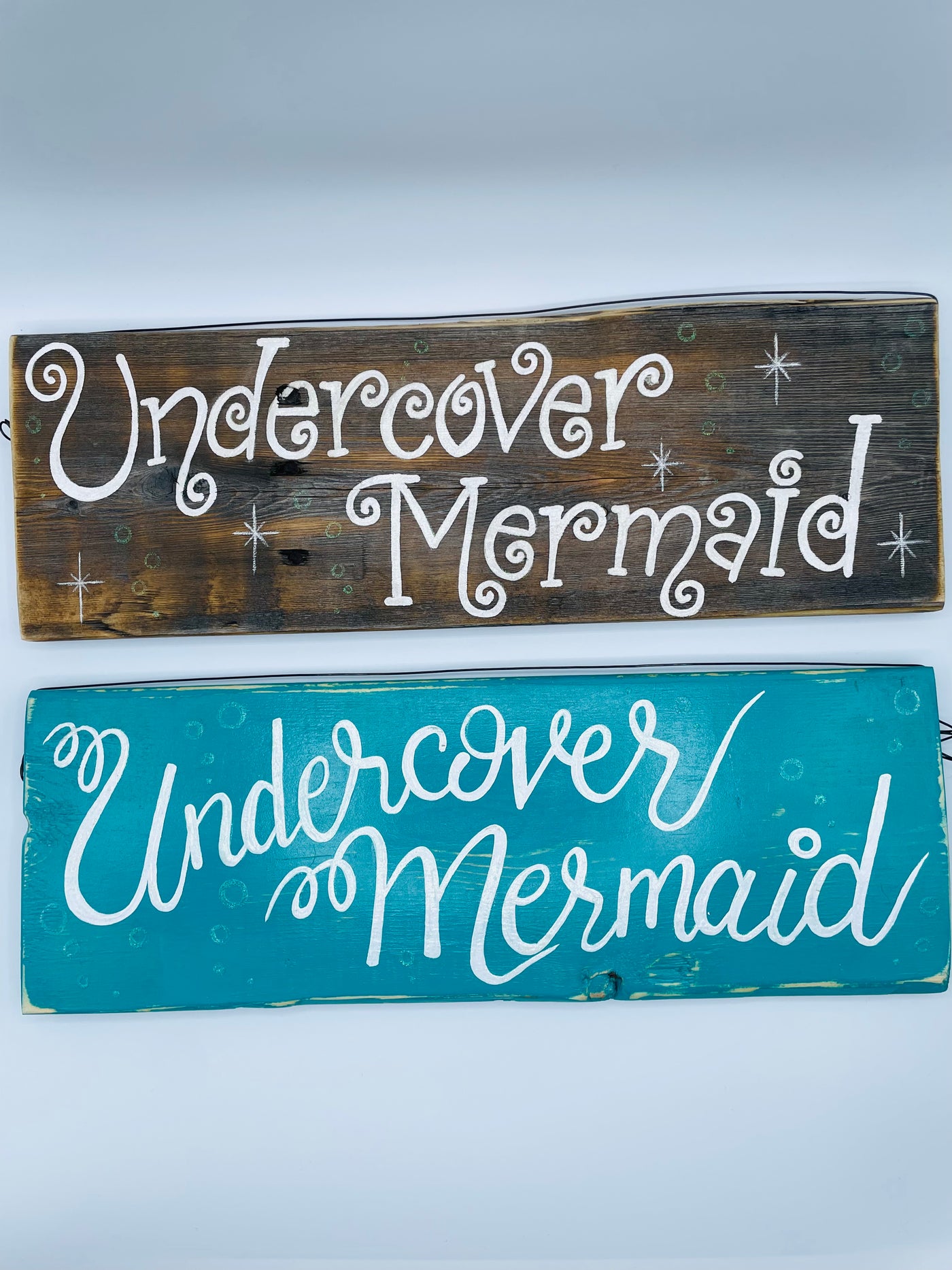 Undercover Mermaid Wooden Sign