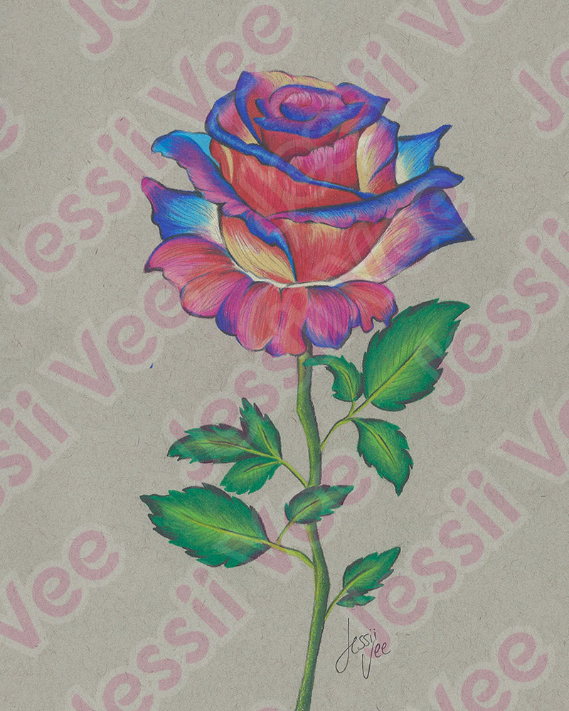 Tye Dye Rose